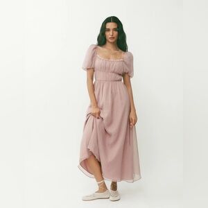 Reformation Mayme Dress Soft Pink - Size 8